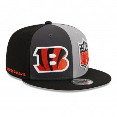 Бейсболка Cincinnati Bengals New Era 2023 Sideline 9FIFTY Snapback - Black/Gray
