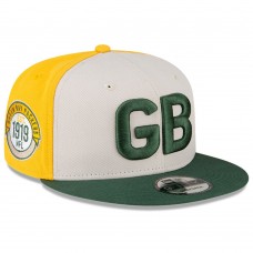 Бейсболка Green Bay Packers New Era 2023 Sideline Historic 9FIFTY - Cream/Green