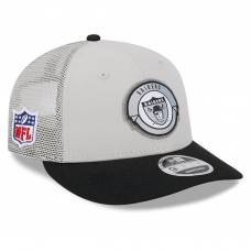 Бейсболка Las Vegas Raiders New Era 2023 Sideline Historic Low Profile 9FIFTY - Cream/Black