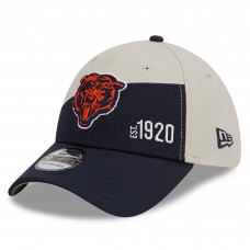 Бейсболка Chicago Bears New Era 2023 Sideline Historic 39THIRTY - Cream/Navy