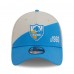 Бейсболка Los Angeles Chargers New Era 2023 Sideline Historic 39THIRTY - Cream/Powder Blue