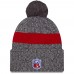 Шапка с помпоном New York Giants New Era 2023 Sideline Sport Cuffed Knit - Gray