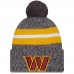 Шапка с помпоном Washington Commanders New Era 2023 Sideline Sport Cuffed Knit - Gray