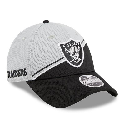 Бейсболка Las Vegas Raiders New Era 2023 Sideline 9FORTY - Gray/Black