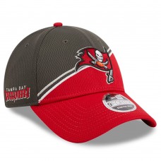 Бейсболка Tampa Bay Buccaneers New Era 2023 Sideline 9FORTY - Pewter/Red