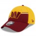 Бейсболка Washington Commanders New Era 2023 Sideline 9FORTY - Gold/Burgundy