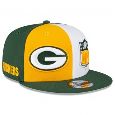 Бейсболка Green Bay Packers New Era 2023 Sideline 9FIFTY - Gold/Green