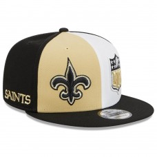 Бейсболка New Orleans Saints New Era 2023 Sideline 9FIFTY - Gold/Black