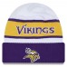Шапка Minnesota Vikings New Era 2023 Sideline Tech Cuffed Knit- White/Purple