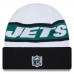 Шапка New York Jets New Era 2023 Sideline Tech Cuffed Knit - White/Black