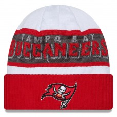 Шапка Tampa Bay Buccaneers New Era 2023 Sideline Tech Cuffed Knit - White/Red