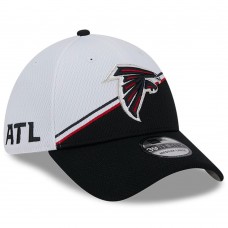 Бейсболка Atlanta Falcons New Era 2023 Sideline 39THIRTY Flex - White/Black