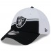 Бейсболка Las Vegas Raiders New Era 2023 Sideline 39THIRTY - White/Black