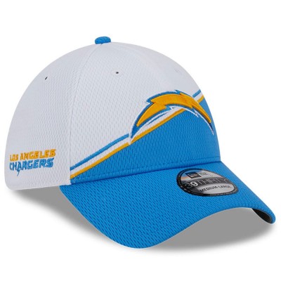 Бейсболка Los Angeles Chargers New Era 2023 Sideline 39THIRTY - White/Powder Blue