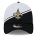 Бейсболка New Orleans Saints New Era White/Black 2023 Sideline 39THIRTY Flex