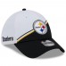 Бейсболка Pittsburgh Steelers New Era 2023 Sideline 39THIRTY - White/Black