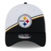Бейсболка Pittsburgh Steelers New Era 2023 Sideline 39THIRTY - White/Black