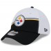 Бейсболка Pittsburgh Steelers New Era 2023 Sideline 39THIRTY - White/Black