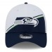 Бейсболка Seattle Seahawks New Era 2023 Sideline 39THIRTY - White/College Navy