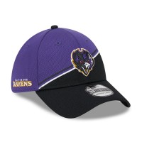 Бейсболка Baltimore Ravens New Era 2023 Sideline 39THIRTY - Purple/Black