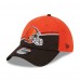 Бейсболка Cleveland Browns New Era 2023 Sideline 39THIRTY - Orange/Brown