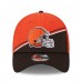 Бейсболка Cleveland Browns New Era 2023 Sideline 39THIRTY - Orange/Brown