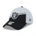 Бейсболка Las Vegas Raiders New Era 2023 Sideline 39THIRTY - Gray/Black