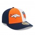 Бейсболка Denver Broncos New Era 2023 Sideline Low Profile 59FIFTY - Orange/Navy
