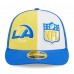 Бейсболка Los Angeles Rams New Era 2023 Sideline Low Profile 59FIFTY - Yellow/Royal