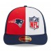 Бейсболка New England Patriots New Era 2023 Sideline Low Profile 59FIFTY - Red/Navy