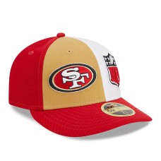 Бейсболка San Francisco 49ers New Era 2023 Sideline Low Profile 59FIFTY - Gold/Scarlet
