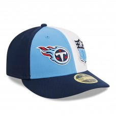 Бейсболка Tennessee Titans New Era 2023 Sideline Low Profile 59FIFTY - Light Blue/Navy