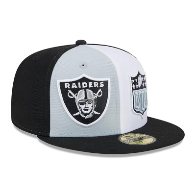 Бейсболка Las Vegas Raiders New Era 2023 Sideline 59FIFTY - Gray/Black