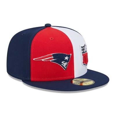 Бейсболка New England Patriots New Era 2023 Sideline 59FIFTY - Red/Navy