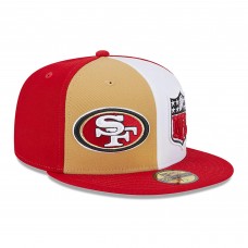 Бейсболка San Francisco 49ers New Era 2023 Sideline 59FIFTY - Gold/Scarlet