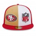 Бейсболка San Francisco 49ers New Era 2023 Sideline 59FIFTY - Gold/Scarlet