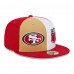 Бейсболка San Francisco 49ers New Era 2023 Sideline 59FIFTY - Gold/Scarlet