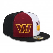 Бейсболка Washington Commanders New Era 2023 Sideline 59FIFTY - Burgundy/Black
