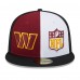 Бейсболка Washington Commanders New Era 2023 Sideline 59FIFTY - Burgundy/Black
