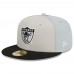 Бейсболка Las Vegas Raiders New Era 2023 Sideline Historic 59FIFTY - Cream/Black
