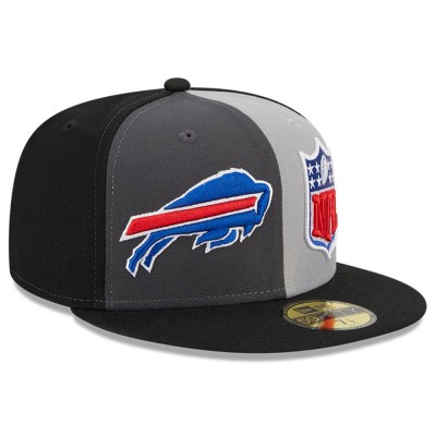 Бейсболка Buffalo Bills New Era 2023 Sideline 59FIFTY - Gray/Black