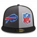 Бейсболка Buffalo Bills New Era 2023 Sideline 59FIFTY - Gray/Black