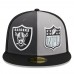Бейсболка Las Vegas Raiders New Era 2023 Sideline 59FIFTY - Gray/Black
