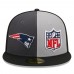 Бейсболка New England Patriots New Era 2023 Sideline 59FIFTY - Gray/Black