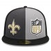 Бейсболка New Orleans Saints New Era 2023 Sideline 59FIFTY - Gray/Black
