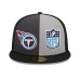 Бейсболка Tennessee Titans New Era 2023 Sideline 59FIFTY - Gray/Black