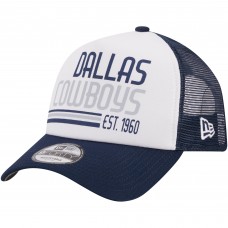 Бейсболка Dallas Cowboys New Era Stacked A-Frame Trucker 9FORTY- White/Navy
