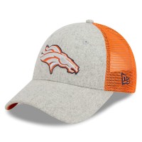 Бейсболка Denver Broncos New Era Pop Trucker 9FORTY - Heather Gray/Orange