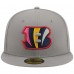 Бейсболка Cincinnati Bengals New Era Color Pack 59FIFTY Fitted - Gray