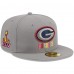 Бейсболка Green Bay Packers New Era Color Pack 59FIFTY - Gray